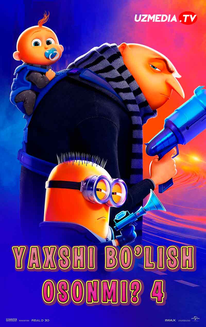 Yaxshi bo'lish osonmi? 4 / Minionlar 4 Multfilm Uzbek tilida O'zbekcha 2024 tarjima kino Full HD skachat