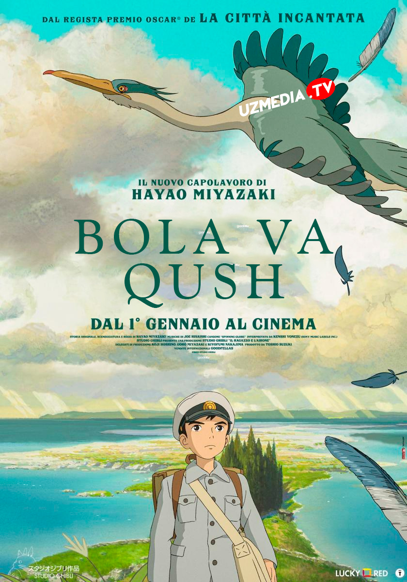 Bola va qush / Bolakay va Heron Yaponiya Anime Multfilm Uzbek tilida O'zbekcha 2023 tarjima kino Full HD tas-ix skachat