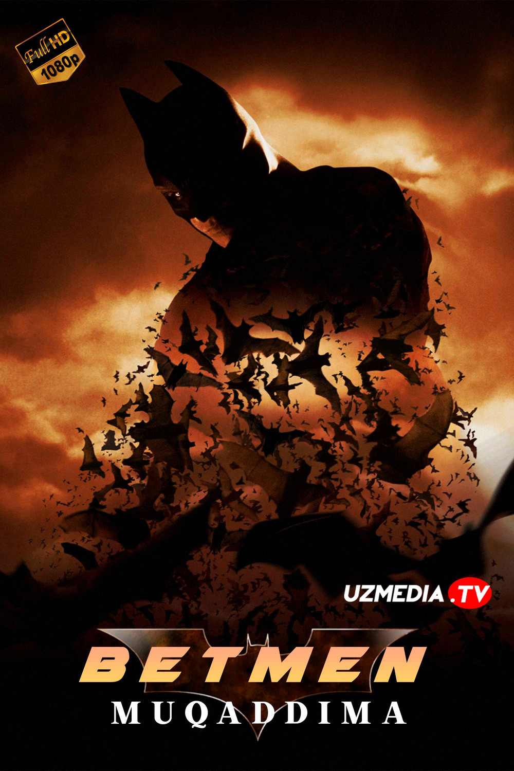 Betmen: Muqaddima / Batman: Boshlanishi Uzbek tilida O'zbekcha 2005 tarjima kino Full HD skachat