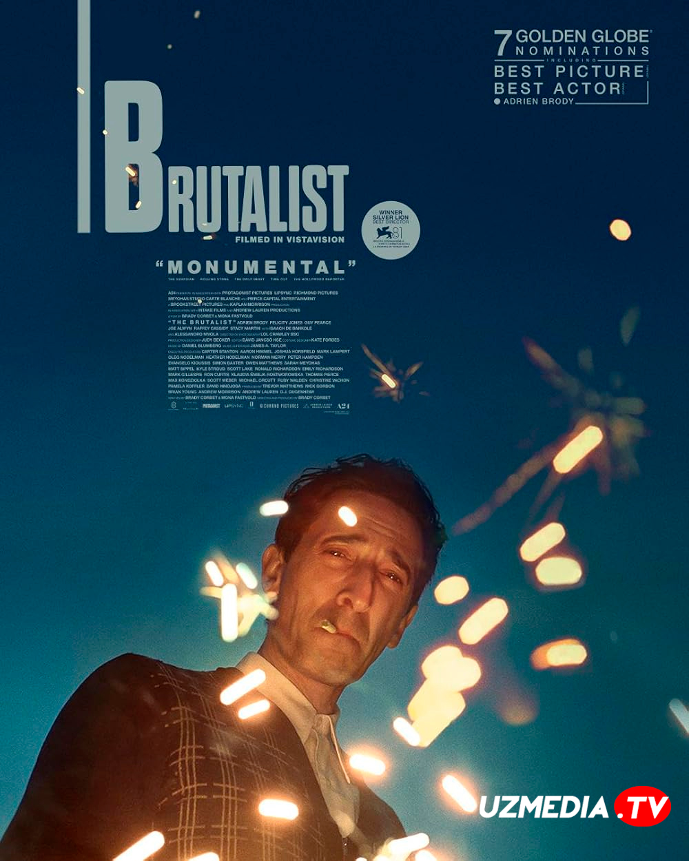 Brutalist / Brutalist arxitektor / Brutalizm tarafdori Premyera Uzbek tilida O'zbekcha 2024 tarjima kino Full HD tas-ix skachat