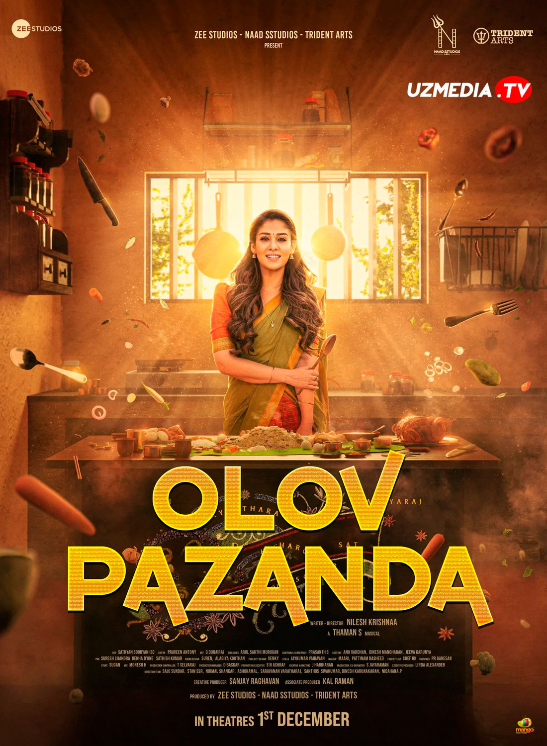 Annapoorani: Ovqat ma'budasi / Olov pazanda Hind kino Uzbek tilida O'zbekcha 2023 tarjima kino Full HD tas-ix skachat Annapoorani: Ovqat ma'budasi / Olov pazanda Hind kino Uzbek tilida O'zbekcha 2023 tarjima kino Full HD tas-ix skachat