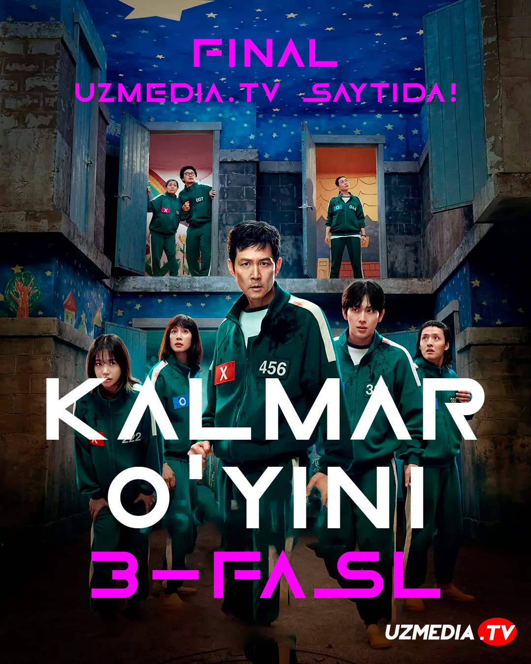 Kalmar o'yini 3-fasl FINAL Koreya seriali Barcha qismlar Uzbek tilida 2025 O'zbekcha tarjima serial Full HD skachat Kalmar o'yini 3-fasl FINAL Koreya seriali Barcha qismlar Uzbek tilida 2025 O'zbekcha tarjima serial Full HD skachat