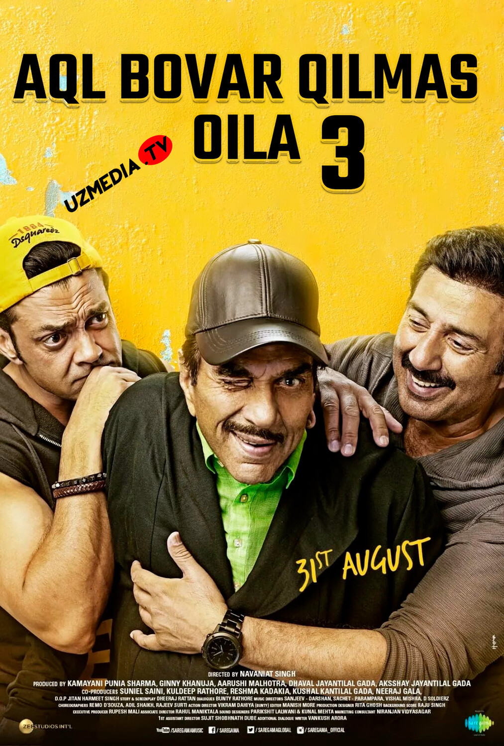 Aql bovar qilmas oila 3 / Uch devona yigit 3 / Telba oila 3 Hind kino Uzbek tilida O'zbekcha 2018 tarjima kino Full HD tas-ix skachat