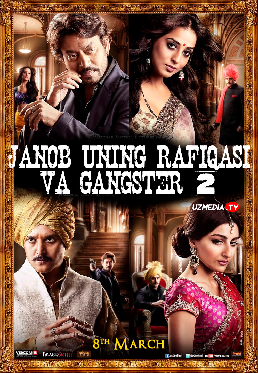 Janob, uning rafiqasi va Gangster 2 / Saheb Biwi Aur Gangster 2 Hind kino Uzbek tilida O'zbekcha 2013 tarjima kino Full HD tas-ix skachat