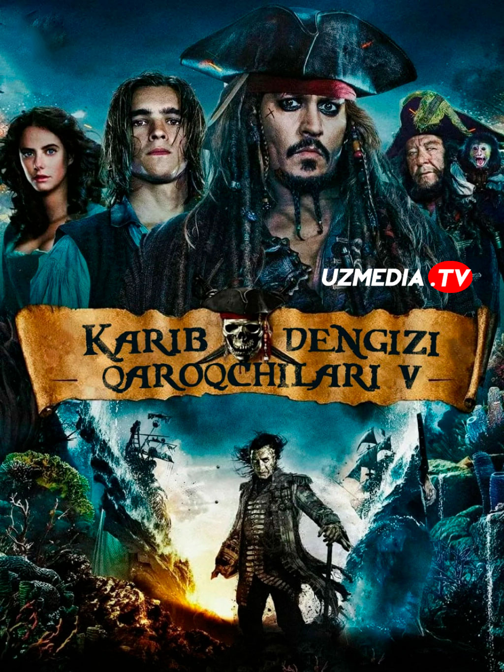 Karib dengizi qaroqchilari 5: Murdalar ertak aytmaydi Uzbek tilida 2017 O'zbekcha tarjima kino Full HD tas-ix skachat download