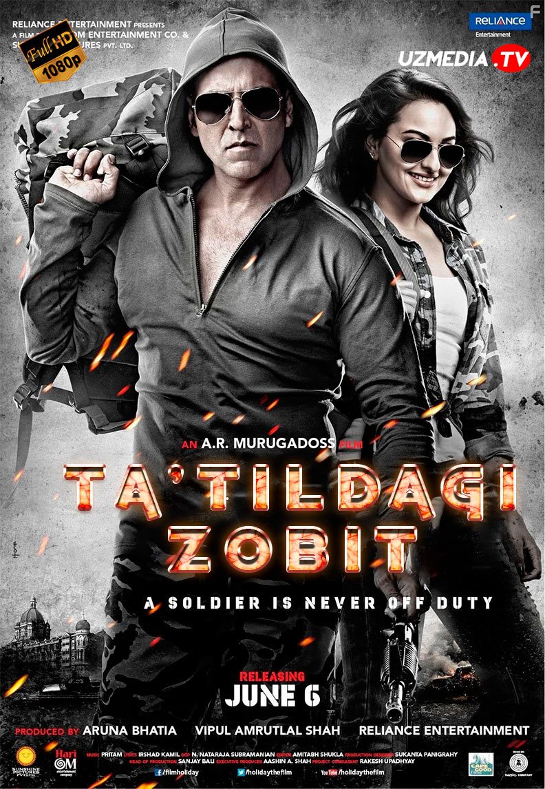 Ta'tildagi zobit / Tatildagi zobid / Soldat / Bayram Hind kino Uzbek tilida O'zbekcha tarjima kino 2014 HD tas-ix skachat