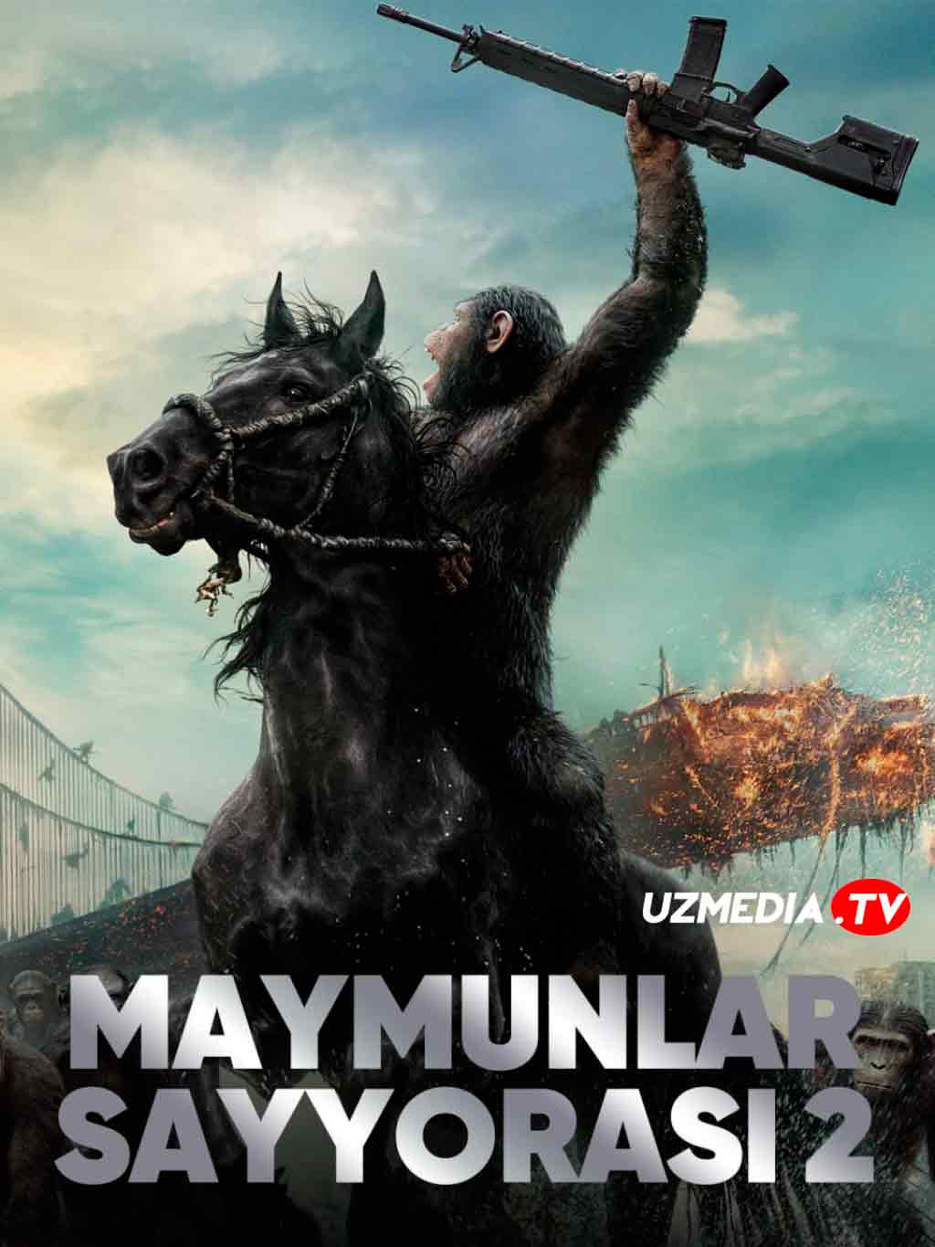 Maymunlar sayyorasi 2: Inqilob / Revolutsiya Uzbek tilida O'zbekcha tarjima kino 2014 Full HD tas-ix skachat