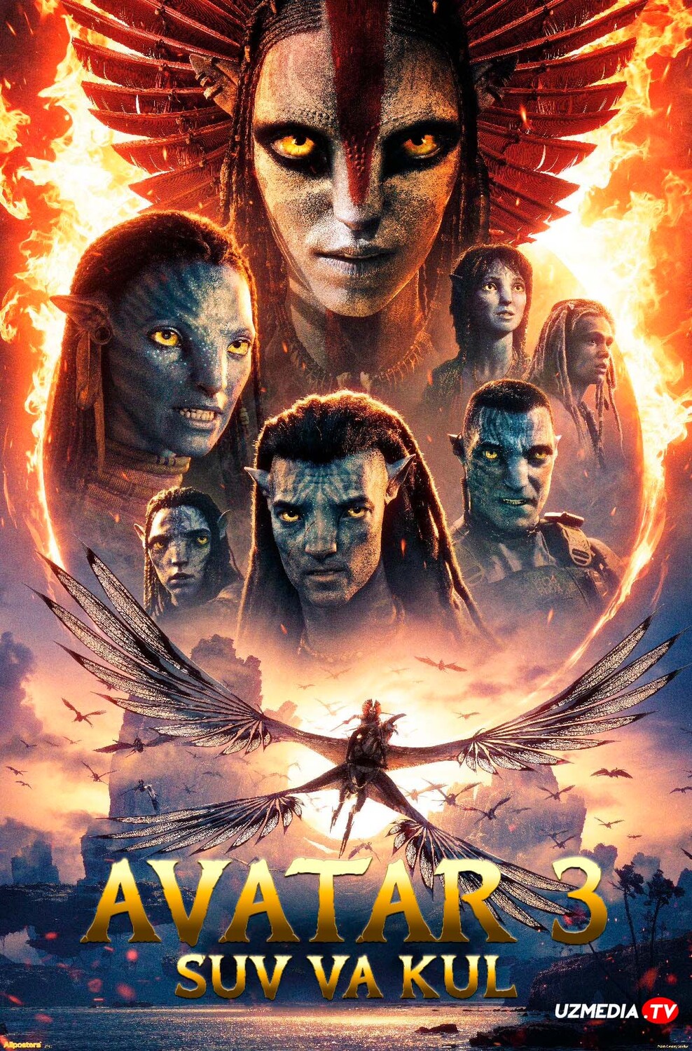 Avatar 3: Olov va kul Premyera Uzbek tilida O'zbekcha 2025 tarjima kino Full HD tas-ix skachat
