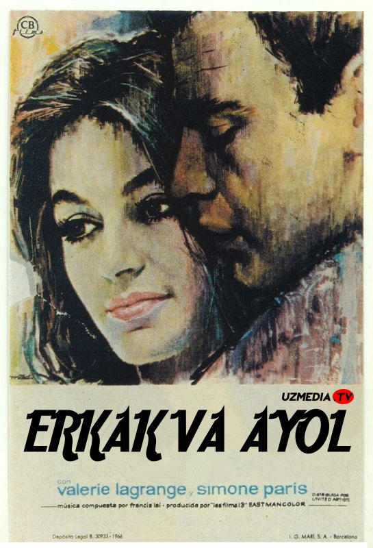 Erkak va ayol / Yigit va qiz Fransiya melodramasi Uzbek tilida O'zbekcha tarjima kino 1966 Full HD skachat